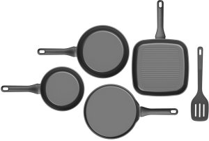 Patelnia Berghoff Zestaw patelni non-stick 4-el. Helix + łopatka Balance BergHOFF 2