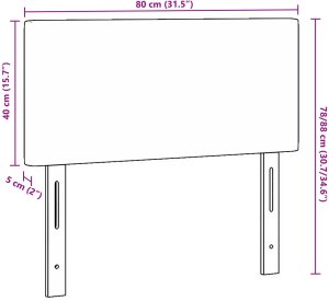 vidaXL Zestaw Wezgłowia Zestaw 2 Jasnoszary Tkanina 9