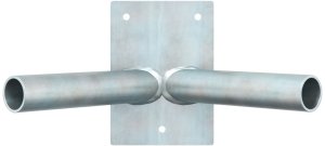 vidaXL Uchwyt na flagi Srebrny Stal nierdzewna 7.5 x 11.5 x 12.5 cm 2