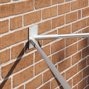 vidaXL Uchwyt na flagi Srebrny Stal nierdzewna 7.5 x 11.5 x 12.5 cm 3