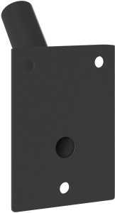 vidaXL Mocowanie Flagi Czarny Metal 7,5 x 10,5 x 12,5 cm Przenośne 6