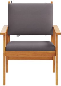 vidaXL Zestaw do Siedzenia Antracytowy Lite drewno akacjowe 6