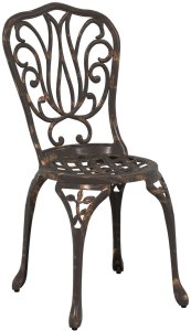 vidaXL Zestaw do jedzenia na świeżym powietrzu Brązowy Żeliwo 4