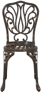 vidaXL Zestaw do jedzenia na świeżym powietrzu Brązowy Żeliwo 7