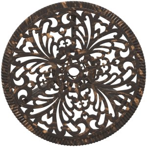 vidaXL Zestaw do jedzenia na świeżym powietrzu Brązowy Żeliwo 8