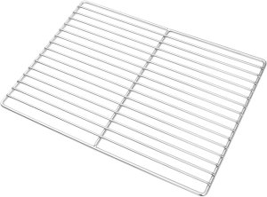 vidaXL Ruszt do grilla Srebrny Stal nierdzewna 40 x 30 x 1 cm Trwały 1