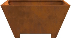 Palenisko ogrodowe vidaXL Ognisko Brązowe Stal nierdzewna 60 x 60 x 30 cm Mega trwałe 5