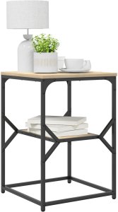 vidaXL Stolik nocny Sonoma oak Płyta wiórowa 41 x 40 x 60 cm 3