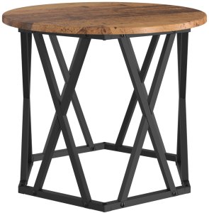 vidaXL Stolik Kawowy Drewno z odzysku Drewno 50 x 50 x 40 cm Trwały 6