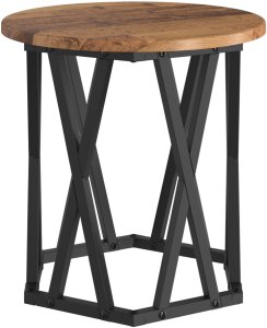 vidaXL Stolik Kawowy Drewno z odzysku Drewno 50 x 50 x 40 cm Trwały 7