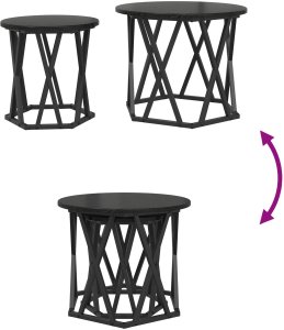 vidaXL Stolik kawowy Czarny dąb Drewno inżynieryjne Standardowy 10