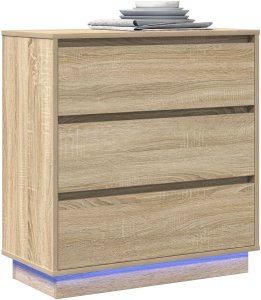 vidaXL Stolik nocny Dąb Sonoma Płyta wiórowa 71 x 34.5 x 75 cm 3