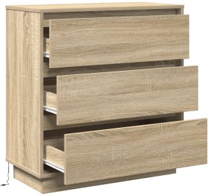 vidaXL Stolik nocny Dąb Sonoma Płyta wiórowa 71 x 34.5 x 75 cm 5