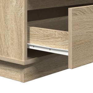 vidaXL Stolik nocny Dąb Sonoma Płyta wiórowa 71 x 34.5 x 75 cm 10