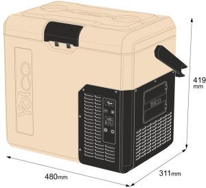 Lodówka turystyczna Yolco ET18 Sand 17 l 27