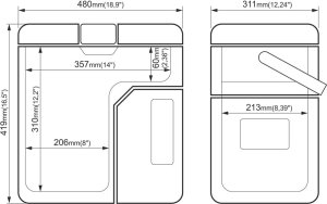 Lodówka turystyczna Yolco ET18 Sand 17 l 28