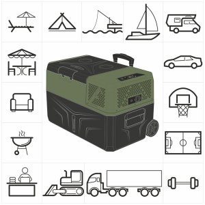 Lodówka turystyczna Yolco BCX30 Green 28 l 23