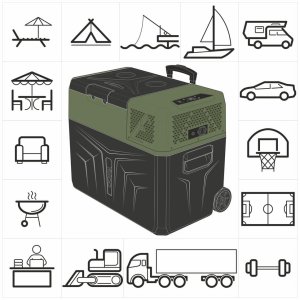 Lodówka turystyczna Yolco BCX40 Green 39 l 25