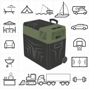 Lodówka turystyczna Yolco BCX50 Green 47 l 25