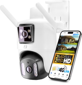 Kamera Zewnętrzna V22 GSM IP na Kartę SIM 4G LTE 2+2 MPx Zintronic IKPGSM220DLV1 1