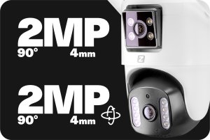Kamera Zewnętrzna V22 GSM IP na Kartę SIM 4G LTE 2+2 MPx Zintronic IKPGSM220DLV1 4