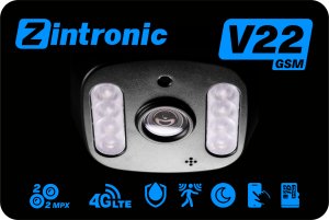Kamera Zewnętrzna V22 GSM IP na Kartę SIM 4G LTE 2+2 MPx Zintronic IKPGSM220DLV1 5