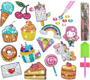 HAFT DIAMENTOWY 5D Zestaw DZIECI Najklejki PUZZLE 1