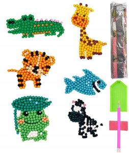 HAFT DIAMENTOWY 5D Zestaw DZIECI Najklejki PUZZLE 1
