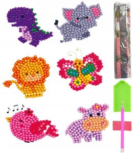 HAFT DIAMENTOWY 5D Zestaw DZIECI Najklejki PUZZLE 1