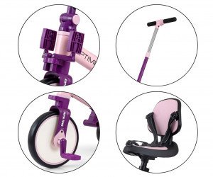 Milly Mally Rowerek 5w1 Optimus Max Pink 10