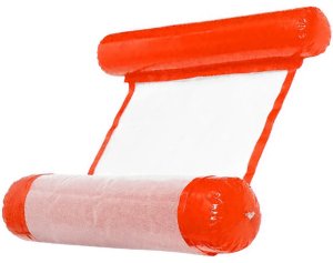 DA164A Dmuchany materac leżak do wody     czerwony 4