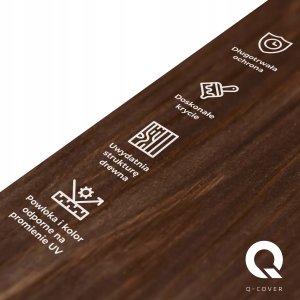 IMPREGNAT BARWIĄCY DO DREWNA Z SILIKONEM 2w1 ALTANA KOLOR PALISANDER 5L 4