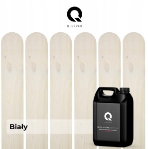 IMPREGNAT BARWIĄCY DO DREWNA Z SILIKONEM 2w1 ALTANA DESKI KOLOR BIAŁY 5L 6