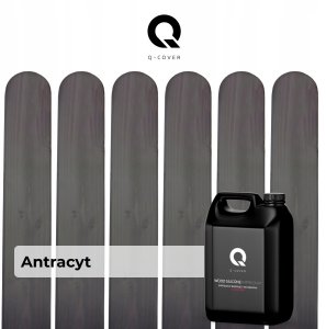 IMPREGNAT BARWIĄCY DO DREWNA Z SILIKONEM 2w1 ALTANA KOLOR ANTRACYT 7024 5L 6