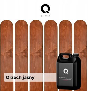 IMPREGNAT BARWIĄCY DO DREWNA Z SILIKONEM 2w1 ALTANA KOLOR ORZECH JASNY 5L 6