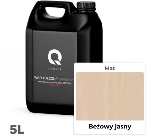 IMPREGNAT BARWIĄCY DO DREWNA Z SILIKONEM 2w1 KOLOR BEŻOWY JASNY H4164 5L 2