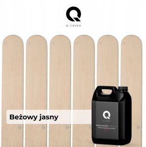 IMPREGNAT BARWIĄCY DO DREWNA Z SILIKONEM 2w1 KOLOR BEŻOWY JASNY H4164 5L 6