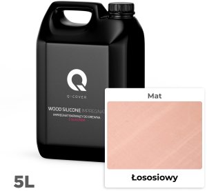 IMPREGNAT BARWIĄCY DO DREWNA Z SILIKONEM 2w1 DESKI KOLOR ŁOSOSIOWY H5533 5L 2