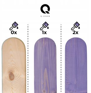 IMPREGNAT BARWIĄCY DO DREWNA Z SILIKONEM 2w1 DESKI KOLOR LAWENDOWY H2629 5L 3