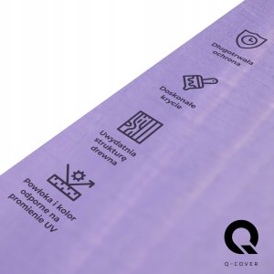 IMPREGNAT BARWIĄCY DO DREWNA Z SILIKONEM 2w1 DESKI KOLOR LAWENDOWY H2629 5L 4