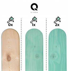 IMPREGNAT BARWIĄCY DO DREWNA Z SILIKONEM 2w1 DESKI KOLOR TURKUSOWY H1441 5L 3