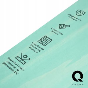 IMPREGNAT BARWIĄCY DO DREWNA Z SILIKONEM 2w1 DESKI KOLOR TURKUSOWY H1441 5L 4