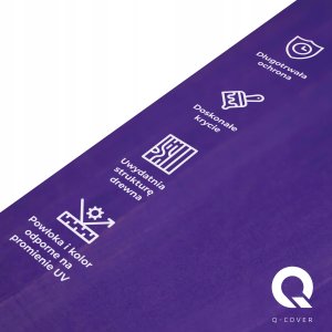 IMPREGNAT BARWIĄCY DO DREWNA Z SILIKONEM 2w1 ALTANA KOLOR FIOLETOWY 5L 4