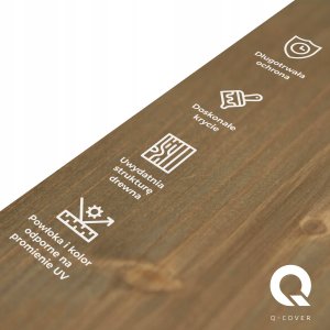 IMPREGNAT BARWIĄCY DO DREWNA Z SILIKONEM 2w1 KOLOR SZAROŚĆ JASNA 7001 5L 4