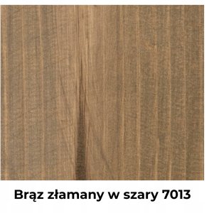 IMPREGNAT BARWIĄCY DO DREWNA Z SILIKONEM 2w1 BRĄZ ZŁAMANY W SZARY 7013 5L 11