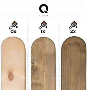IMPREGNAT BARWIĄCY DO DREWNA Z SILIKONEM 2w1 BRĄZ ZŁAMANY W SZARY 7013 5L 3