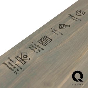 IMPREGNAT BARWIĄCY DO DREWNA Z SILIKONEM 2w1 KOLOR SZAROŚĆ CIEMNA 7046 5L 4