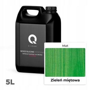 IMPREGNAT BARWIĄCY DO DREWNA Z SILIKONEM 2w1 KOLOR ZIELEŃ MIĘTOWA 6029 5L 2