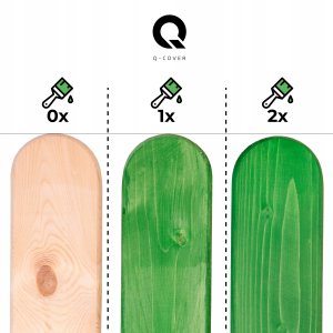 IMPREGNAT BARWIĄCY DO DREWNA Z SILIKONEM 2w1 KOLOR ZIELEŃ MIĘTOWA 6029 5L 3