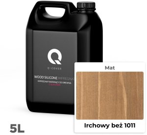 IMPREGNAT BARWIĄCY DO DREWNA Z SILIKONEM 2w1 KOLOR IRCHOWY BEŻ 1011 5L 2